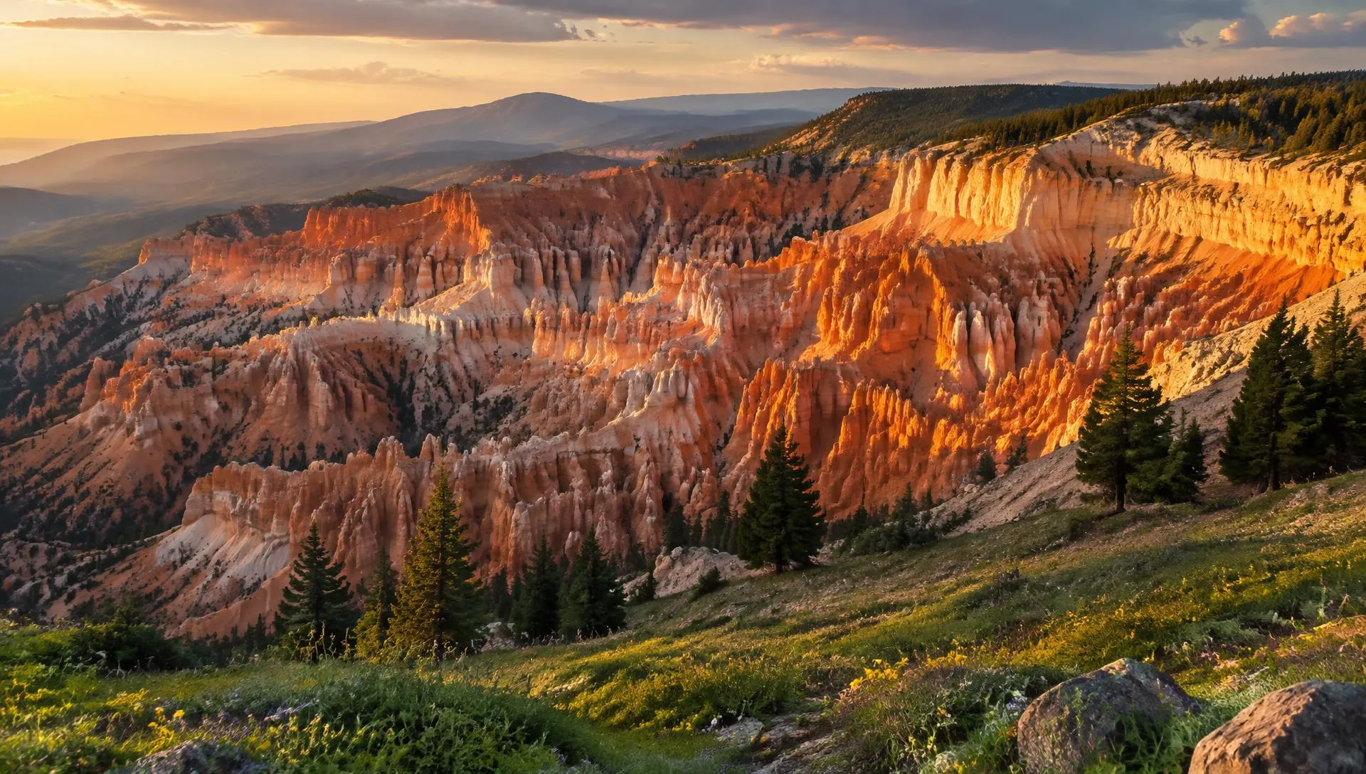 Cedar Breaks National Monument amphitheater above Cedar City, Utah